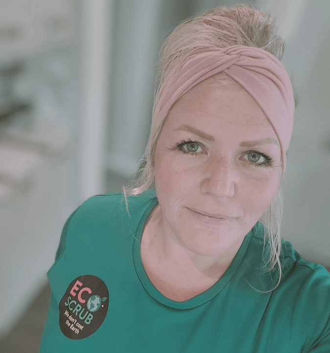 Portrait of the Eco Scrub founder